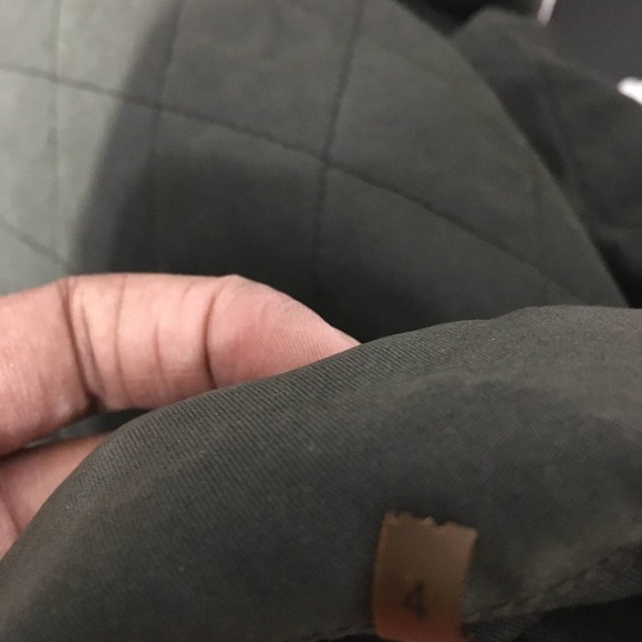 Hunter Women's Classic Quilted Front Button Jacket Size 4 Green Long Sleeve - Picture 6 of 8